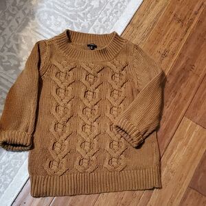 Talbots Cable Knit Tan Sweater
